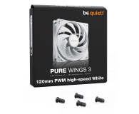 BE QUIET! Pure Wings 3 PWM High Speed 120mm White BL111 - 1228821 - zdjęcie 2